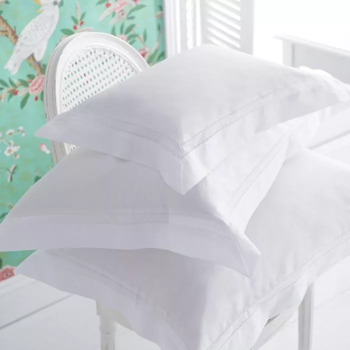 Delphine White Embroidered Bedlinen
