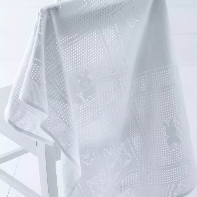 White Rabbit Baby Shawl