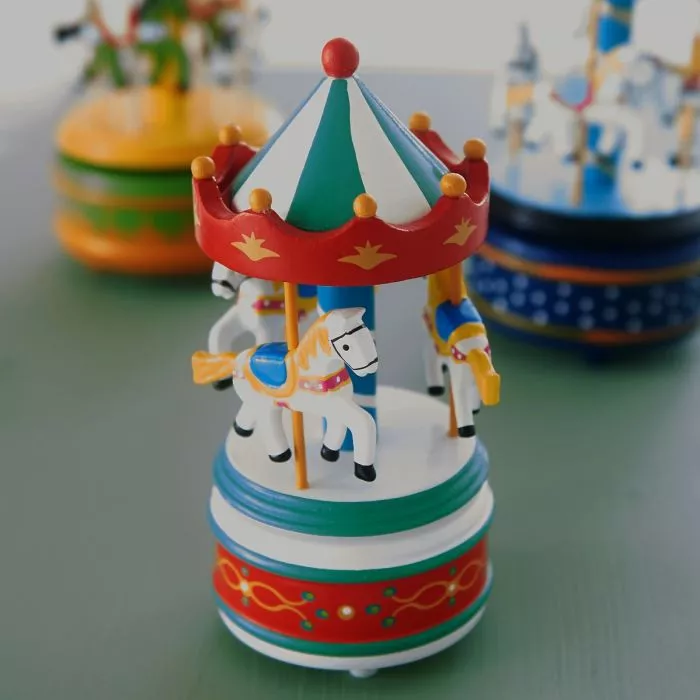Red and White Carousel