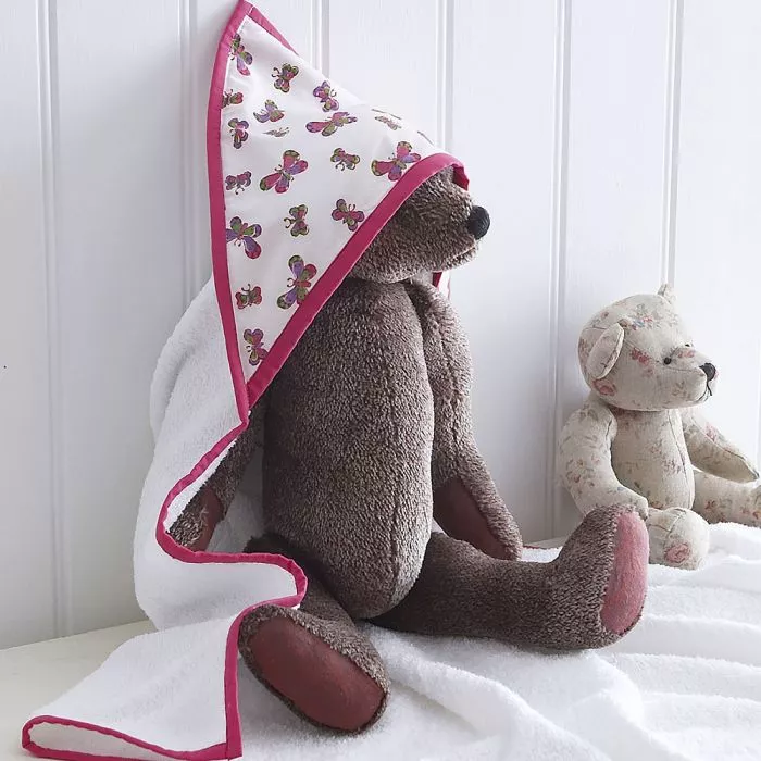 Butterfly baby towel